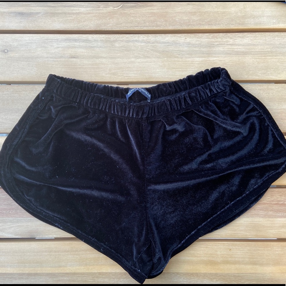 COPY - Brandy Melville Black Velvet Shorts